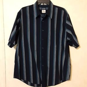 XL PURITAN STRIPED BUTTON FRONT SHIRT